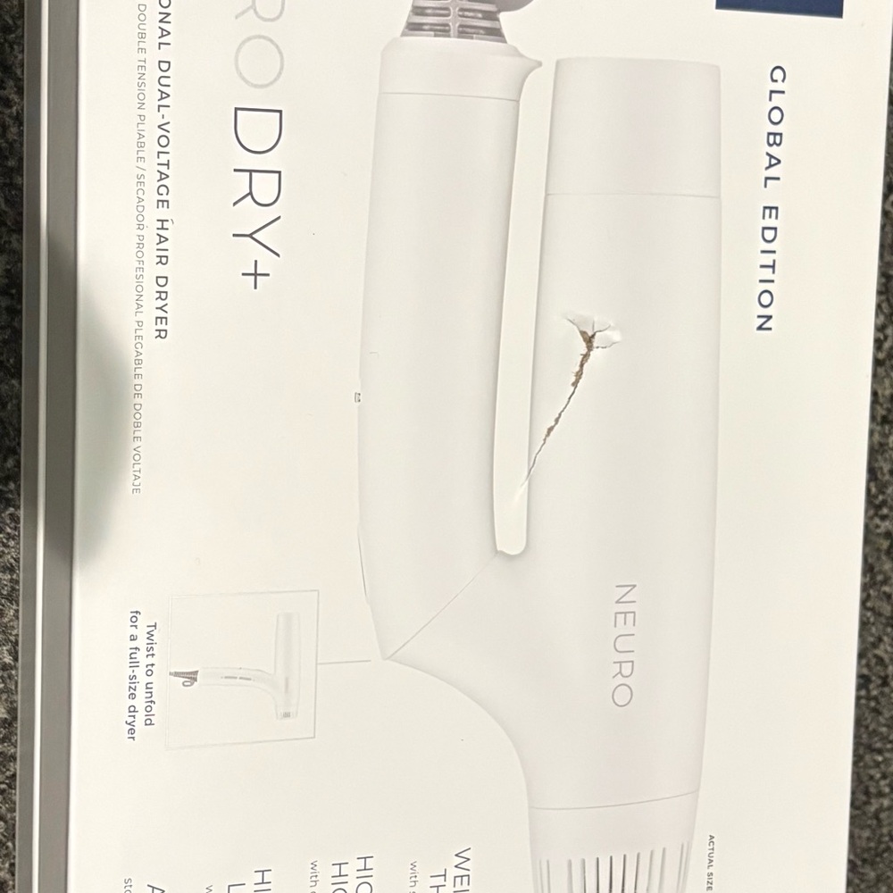 White Professional Hair Dryer - White